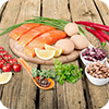 image of foods with protein.