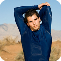 image of man stretching.